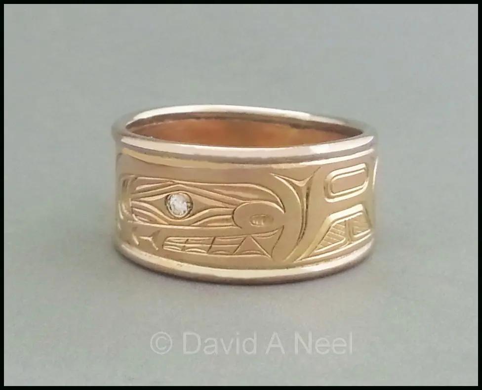 Orca Two-tone Gold Ring