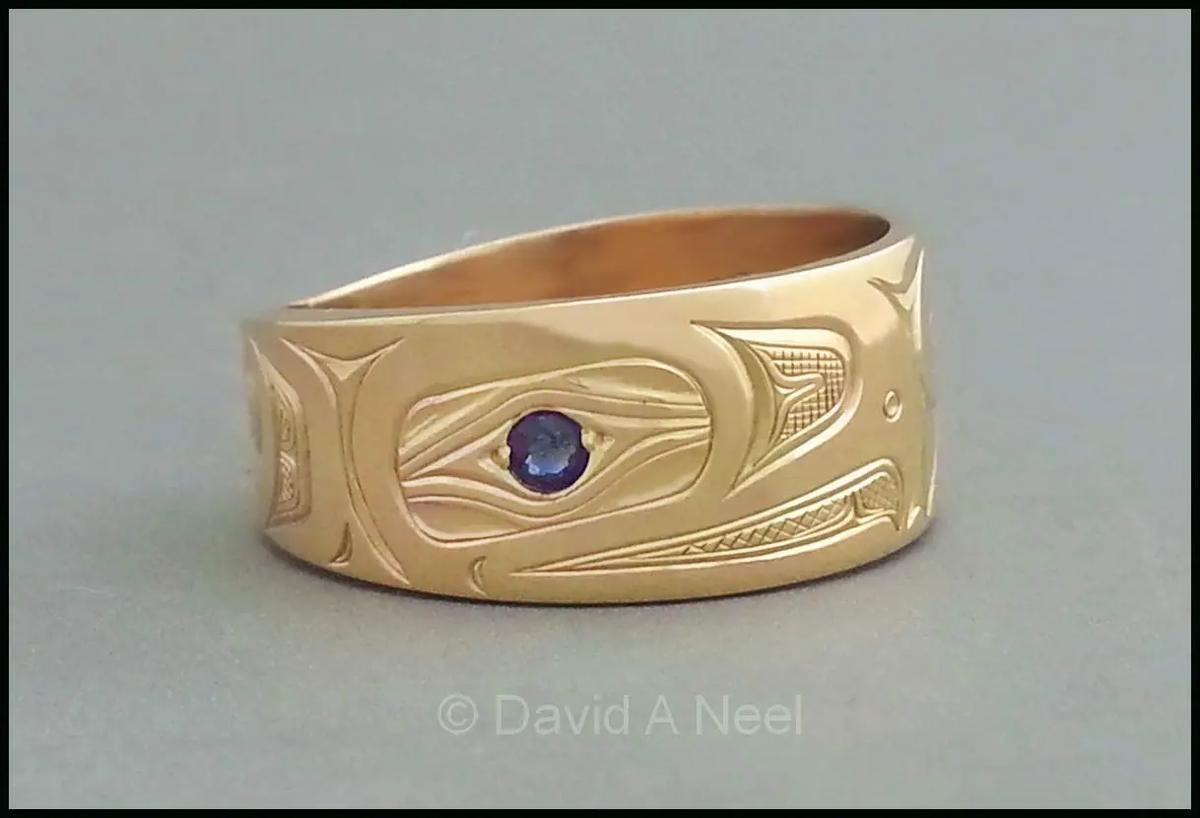 Eagle Ring Gold & Sapphire