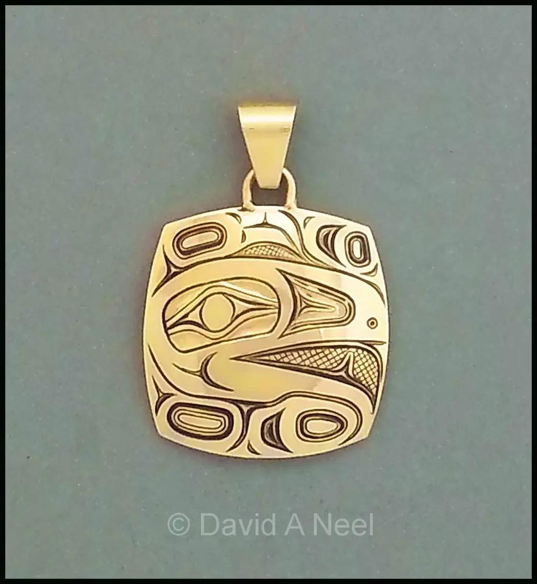 Kwakiutl Salish First Nation 'Grizzly' Pewter Pendant Necklace Pacific North West Coast Native Indigenous Art Jewelry