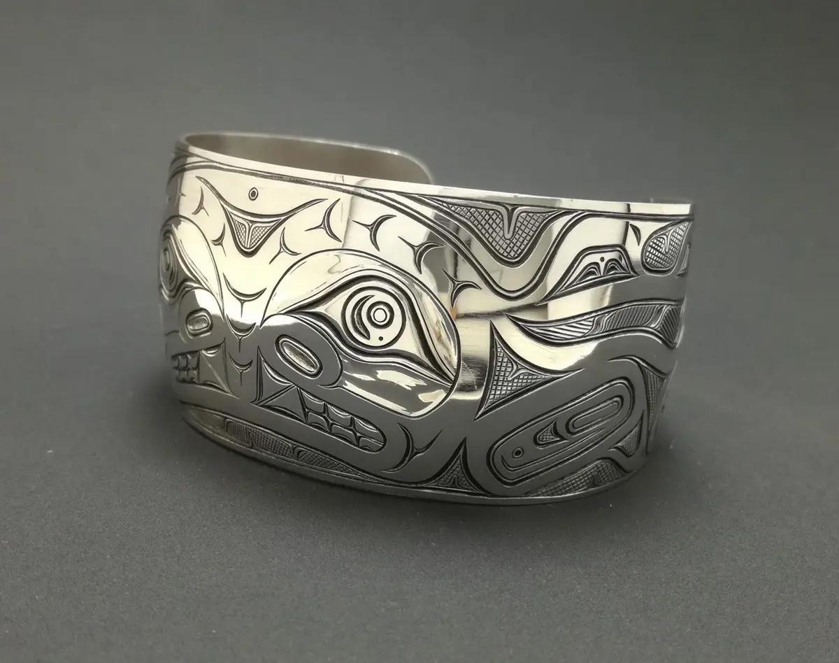 Killerwhale Silver Bracelet
