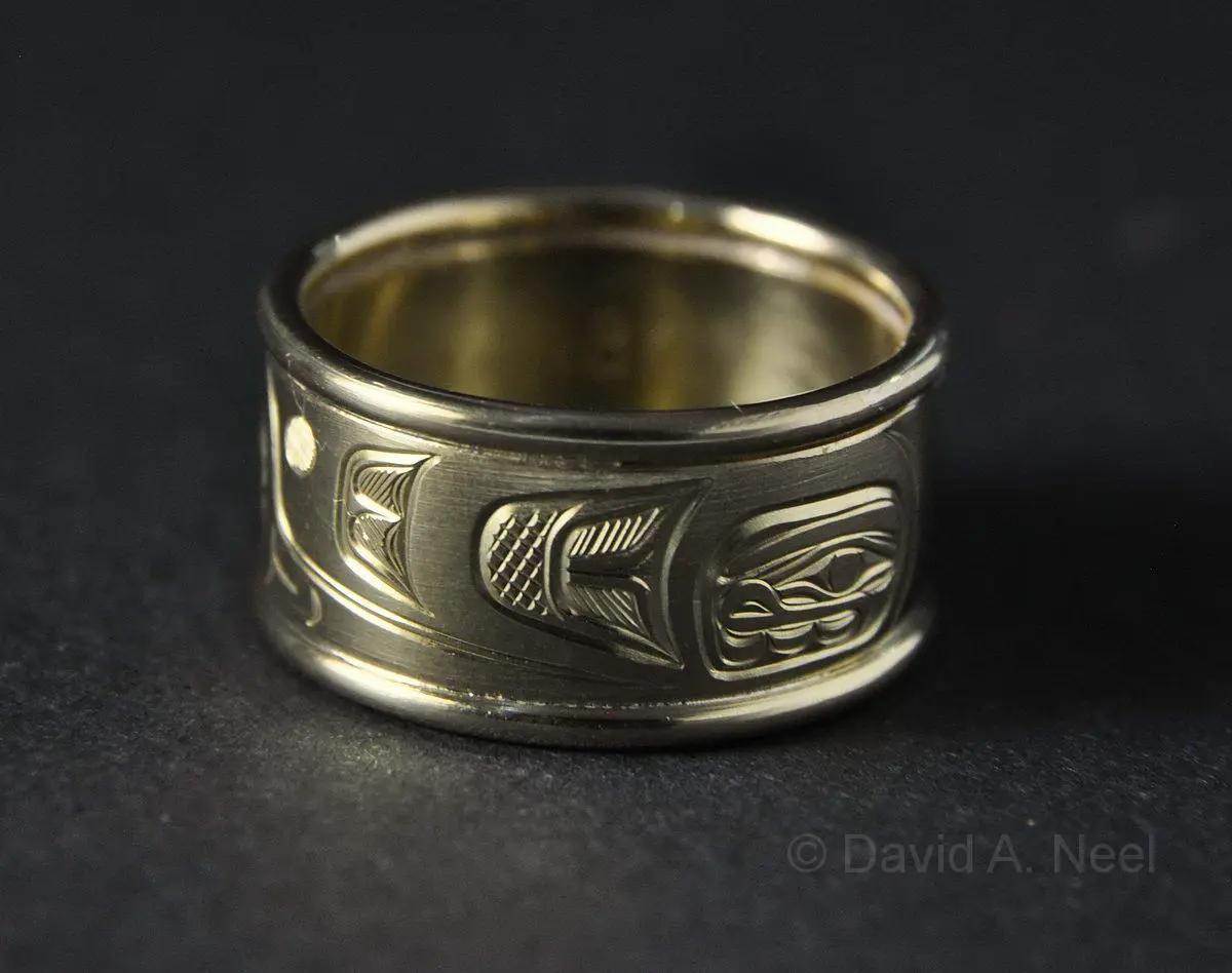 Hummingbird 18K Gold Ring