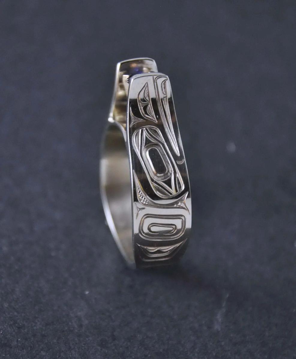 Raven White Gold & Sapphire Ring