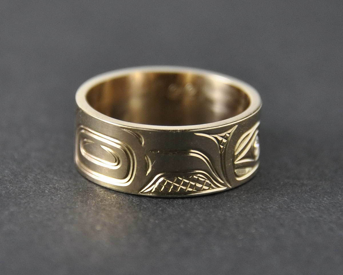 Hummingbird Gold & Diamond Ring