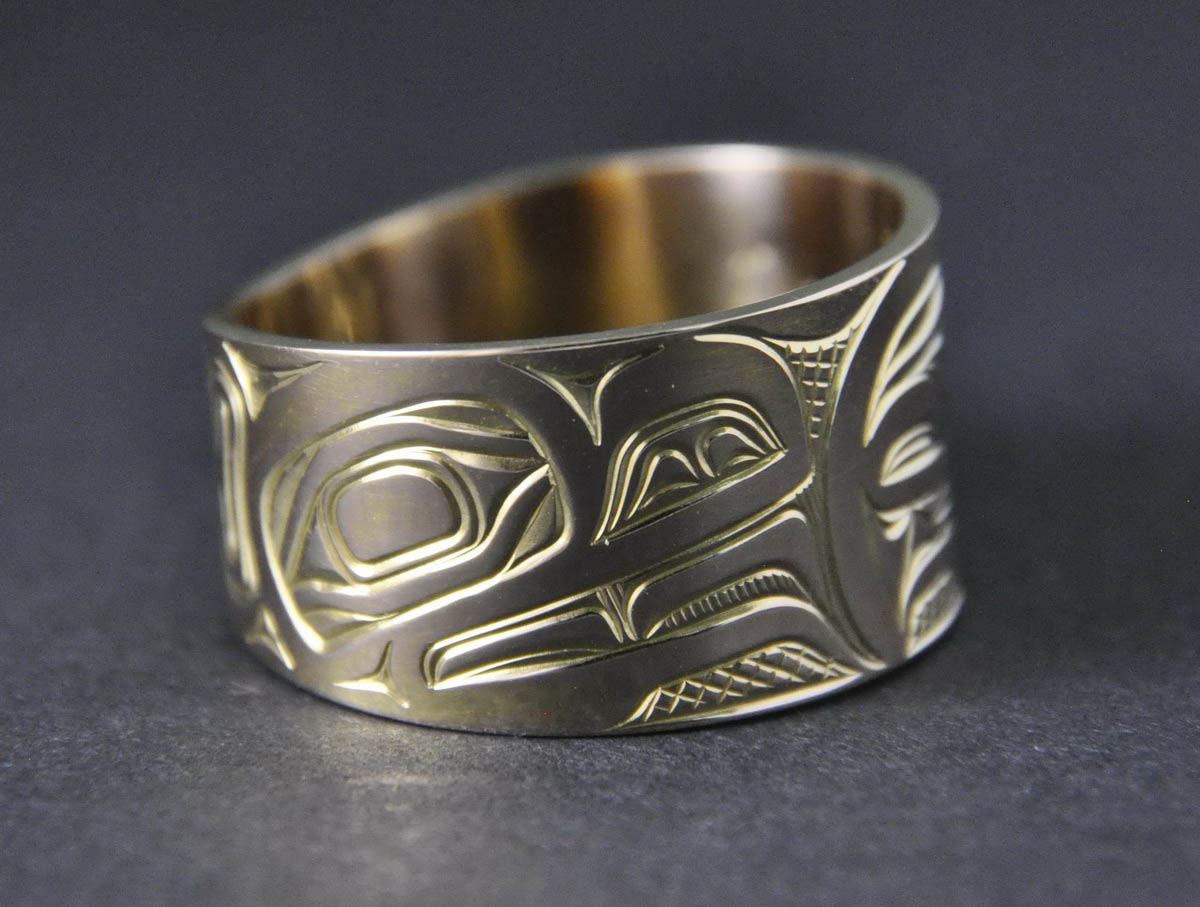Raven Wide Gold Ring