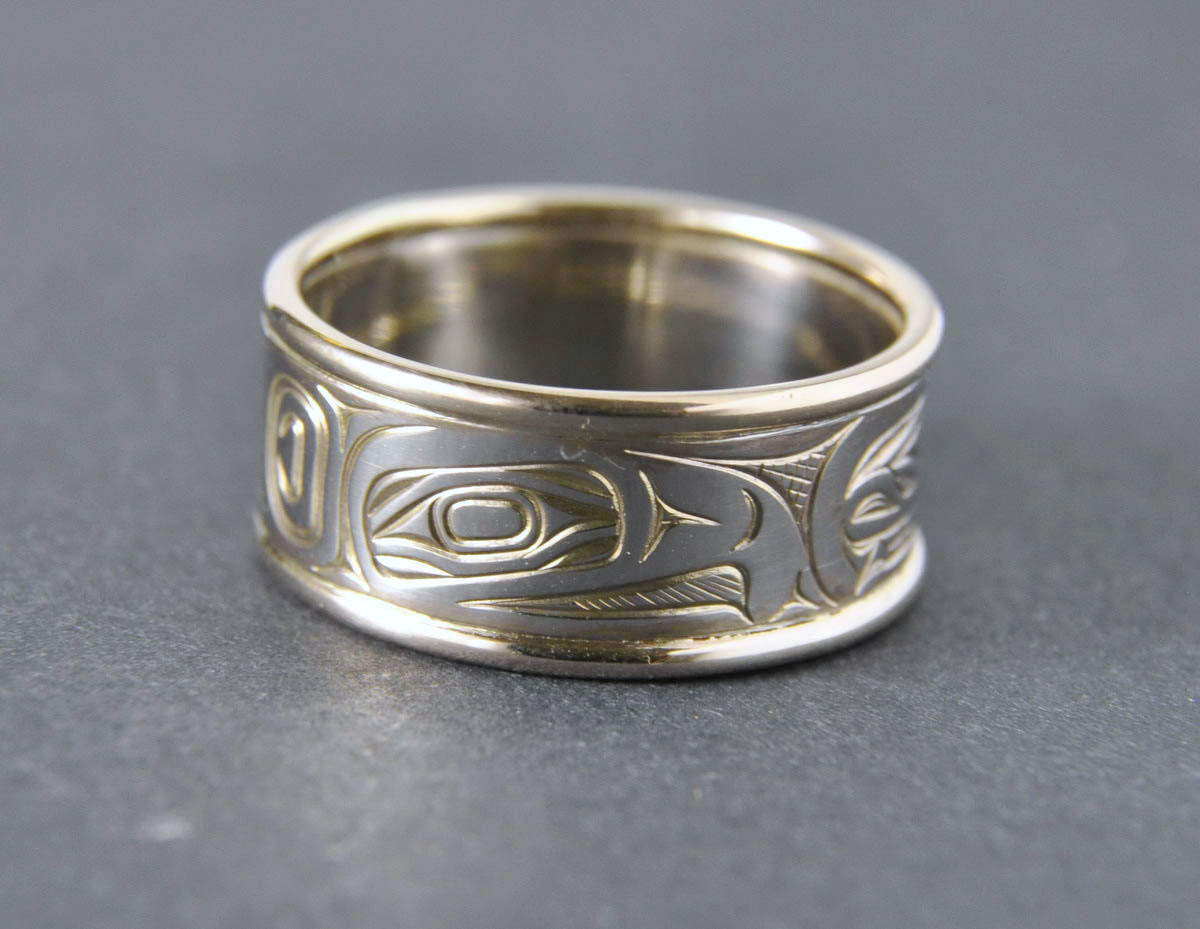 Salmon Two-tone Gold Ring