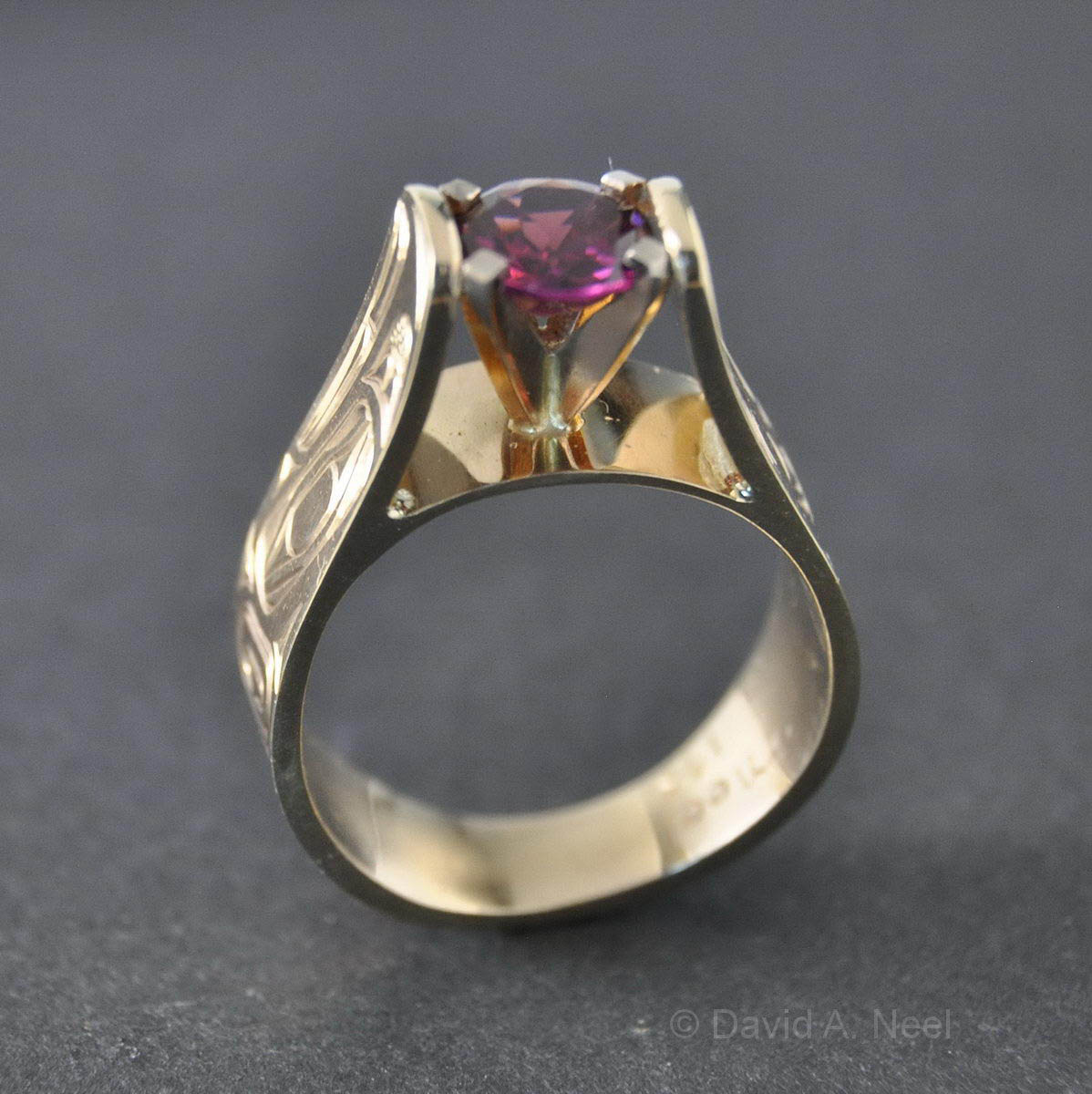 Eagle Ruby & Gold Ring