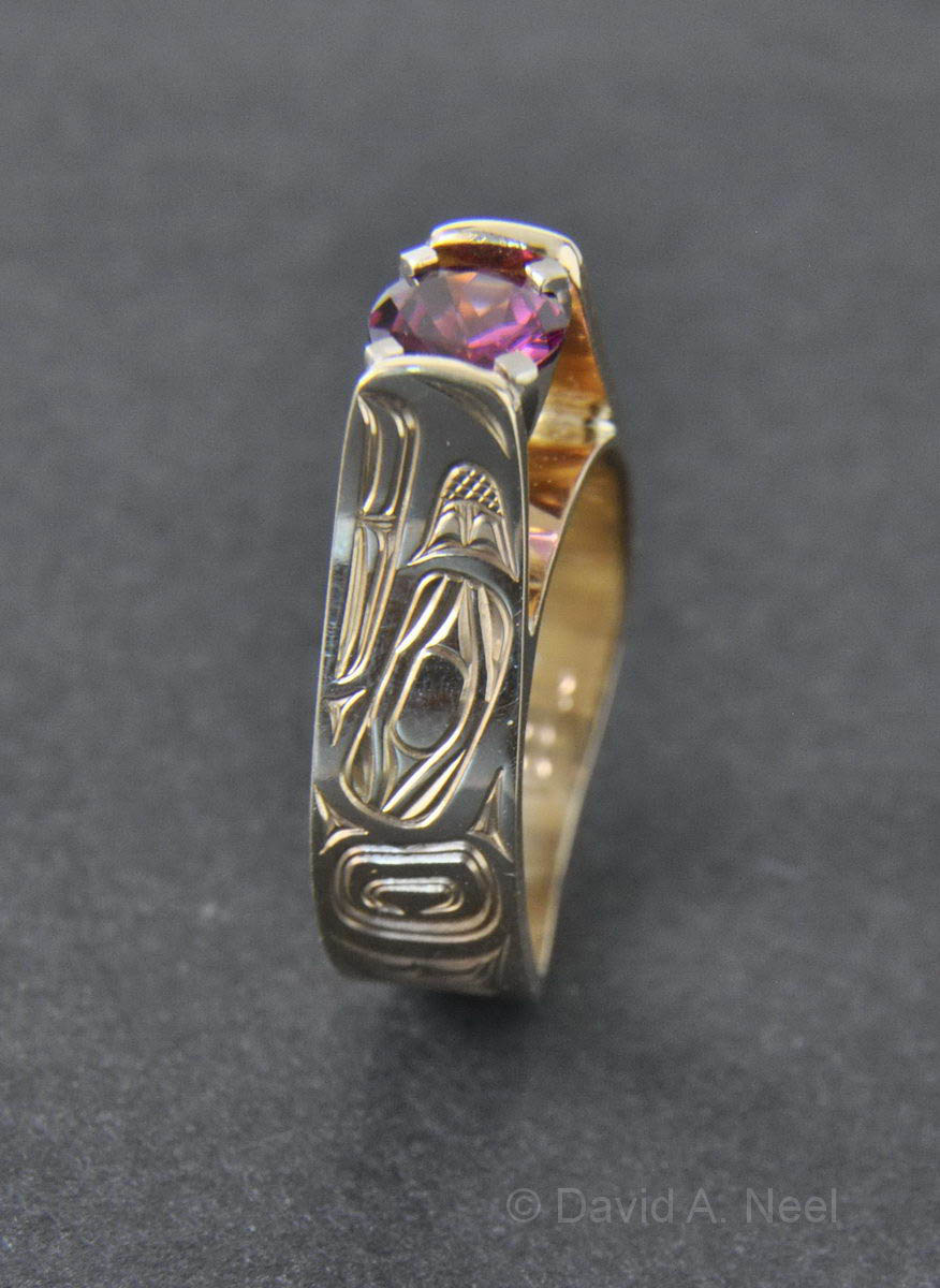 Eagle Ruby & Gold Ring