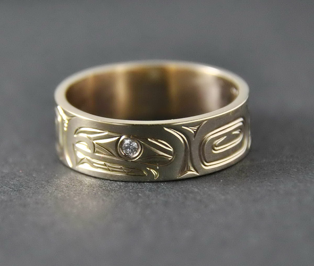 Orca (Killerwhale) Gold Ring
