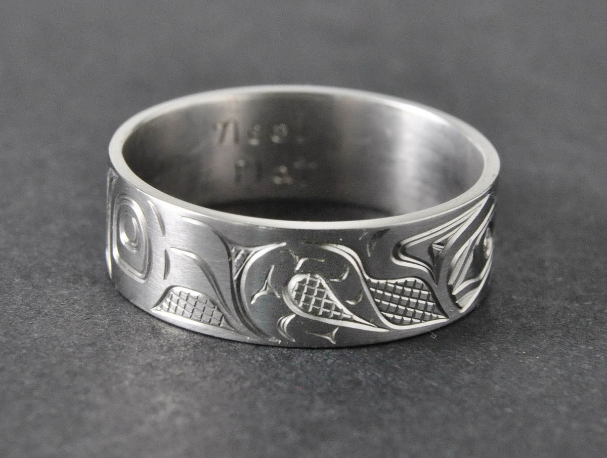 Wolf Platinum Ring