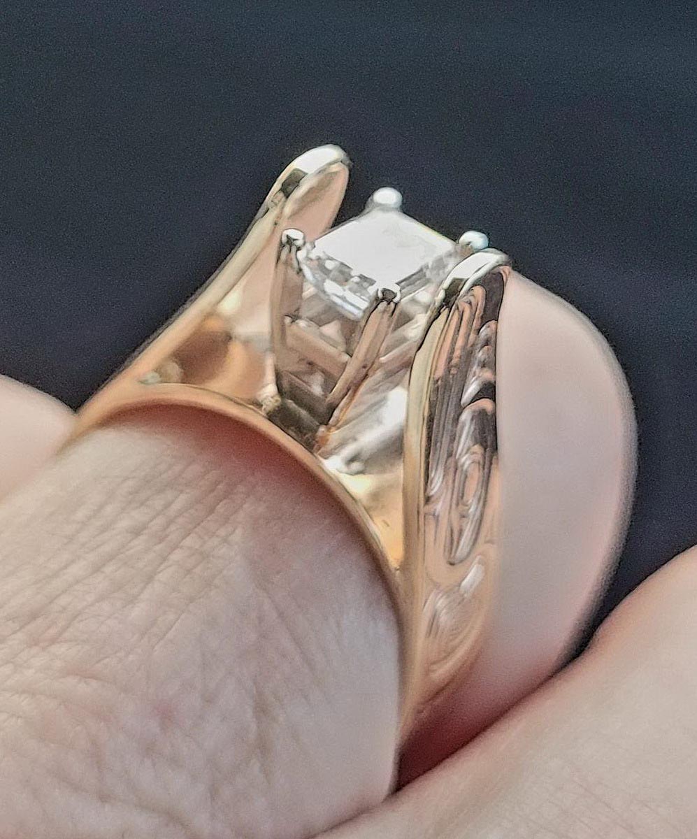 Eagle Princess Cut Diamond Ring