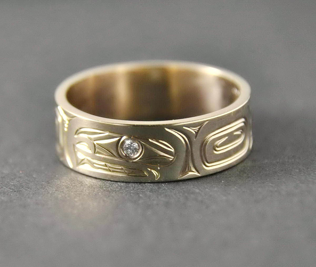 Orca (Killerwhale) Gold Ring