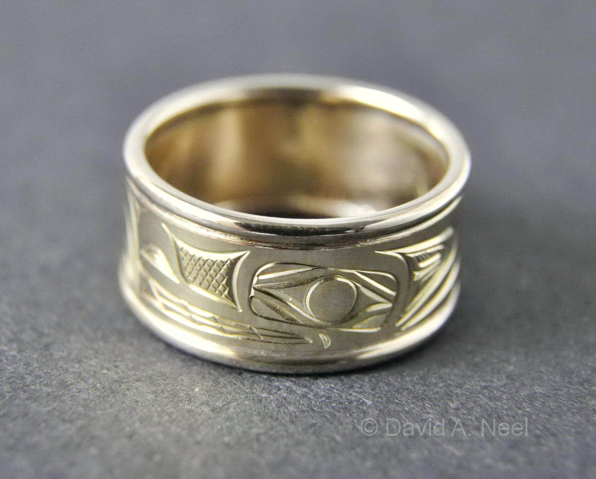 Wolf Two-tone Gold Ring