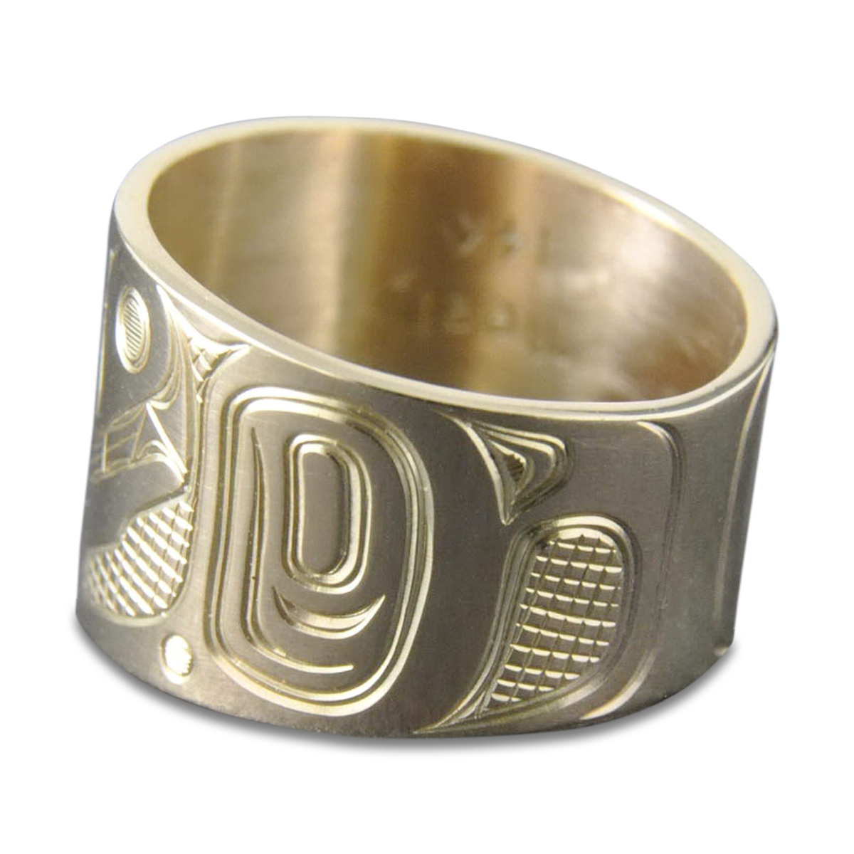 Bear Wide Gold Ring
