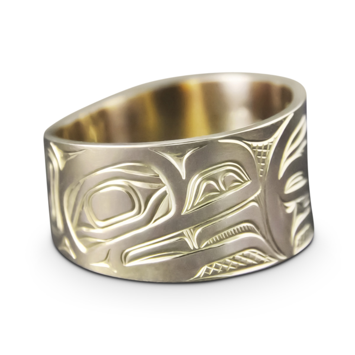 Raven Wide Gold Ring